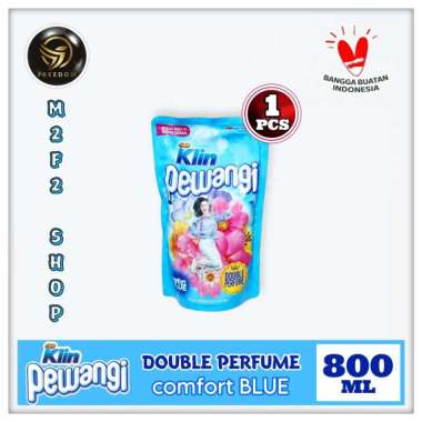So Klin Cair Pewangi Double Perfume Comfort Blue - 800 ml (Kemasan Satuan)