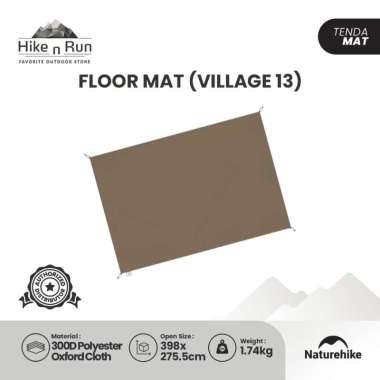 Alas Tenda Glamping Naturehike CNH22ZP004 Village 13 Tent Floor Mat Brown