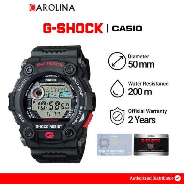 Jam Tangan Pria Casio G-SHOCK G-Rescue G-7900-1D Digital Dial Black Resin Band Black