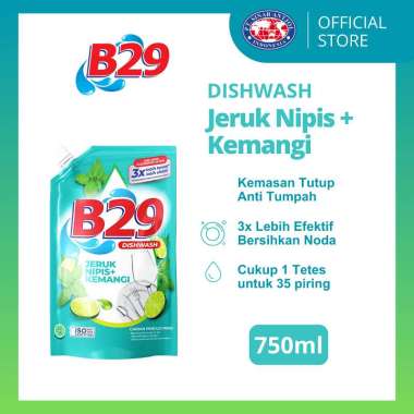 B29 Liquid Dishwash 750ml KEMANGI Sabun Cair Pencuci Piring (Kemasan Tutup)