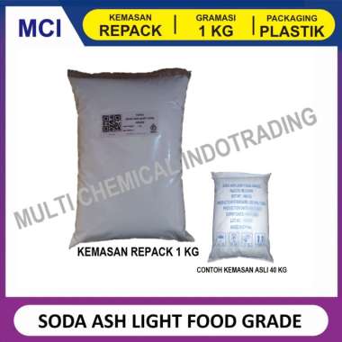 SODA ASH LIGHT. FOOD GRADE. ex. CHINA || 1 KG