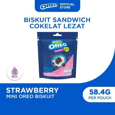 Promo Mini Oreo Biskuit Vanilla Pouch [58.4g] Diskon 12% Di Seller ...