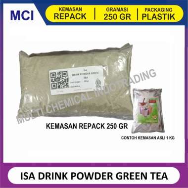 ISA BUBUK MINUMAN REPACK 250 GR/ DRINK POWDER / BUBUK MINUMAN KEKINIAN GREEN TEA