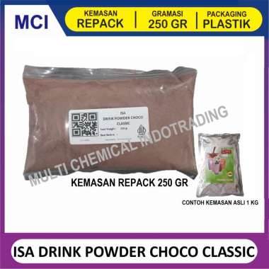 ISA BUBUK MINUMAN REPACK 250 GR/ DRINK POWDER / BUBUK MINUMAN KEKINIAN CHOCO CLASSIC