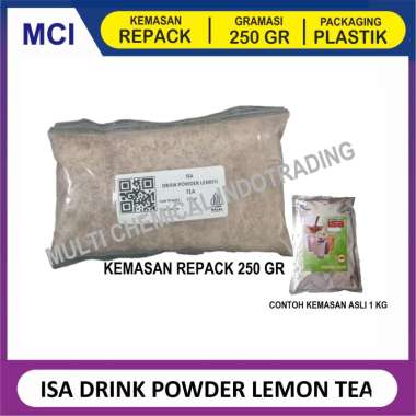 ISA BUBUK MINUMAN REPACK 250 GR/ DRINK POWDER / BUBUK MINUMAN KEKINIAN LEMON TEA