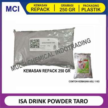 ISA BUBUK MINUMAN REPACK 250 GR/ DRINK POWDER / BUBUK MINUMAN KEKINIAN TARO