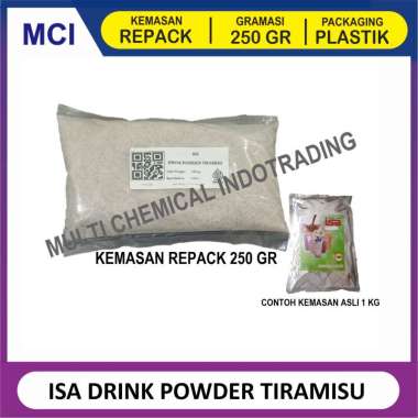 ISA BUBUK MINUMAN REPACK 250 GR/ DRINK POWDER / BUBUK MINUMAN KEKINIAN TIRAMISU