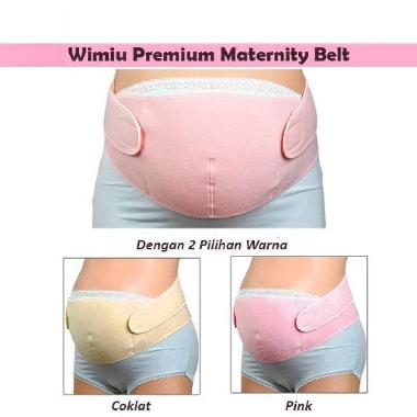 Korset Ibu Hamil Wimiu Maternity Belt Sabuk Penyangga Perut Ibu Hamil 0910 XL Cream