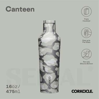 CORKCICLE® Canteen 16oz - Exotic Snow Leopard