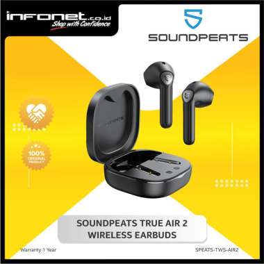SOUNDPEATS TRUE AIR 2 WIRELESS EARBUDS Black