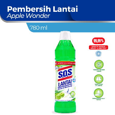 Surabaya - SOS Cairan Pembersih Lantai Apple Wonder Botol [780 mL]