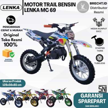 Brecht Motor Bensin Mini Anak Trail Lenka MC-69 Orange