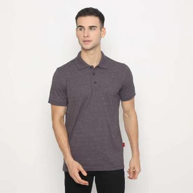 POLICE Polo Shirt Krah Polos Pria 207200291 Coklat Tua Twotone XL