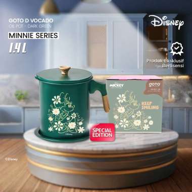 Goto Vocado Oil Pot Tempat Saringan Minyak Wadah Gelas Goreng Jelantah 1.4L MINNIE