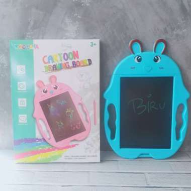Papan Tulis Anak Dewasa Board writing pad Papan Magic LCD Drawing Writing Tablet 8.5" KELINCI PEACH