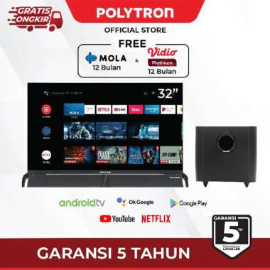 POLYTRON Smart Cinemax Soundbar TV 32 inch PLD 32BAG9858