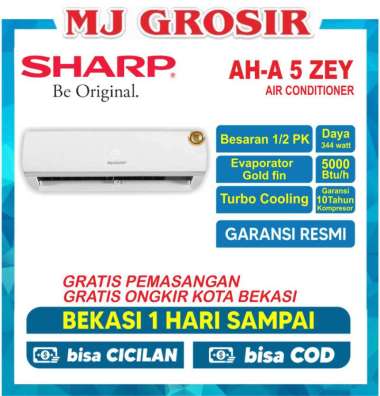 AC SHARP AH-A 05 ZEY 0.5 PK 1/2PK + PASANG R32 LOW WATT