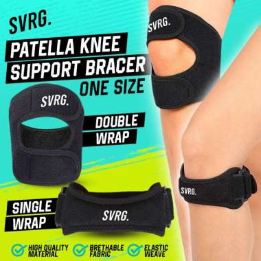SVRG. Patella Knee Suport Bracer Single & Double Wrap - Deker Lutut Double Pcs
