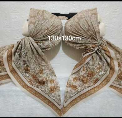 VC Jilbab Kerudung Khimar Hijab Motif Voal Premium Segiempat Jumbo 130 VM4