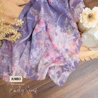 Hijabwanitacantik - Segi Empat Emily Scarf Polycotton Jumbo | Hijab Printing Segi Empat Scarf Jumbo 