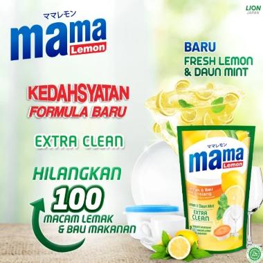 Promo Harga Mama Lemon Cairan Pencuci Piring Lemon & Daun Mint 780 ml - Blibli