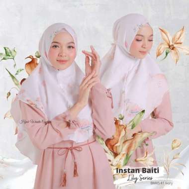 Hijabwanitacantik - Instan Baiti Lily BM45.41 Ivory | Hijab Instan