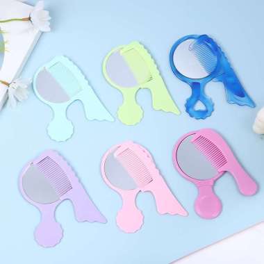 [HARGA PER SET] CERMIN + SISIR GAGANG KECIL LUCU UNIK CSG KECILpolos