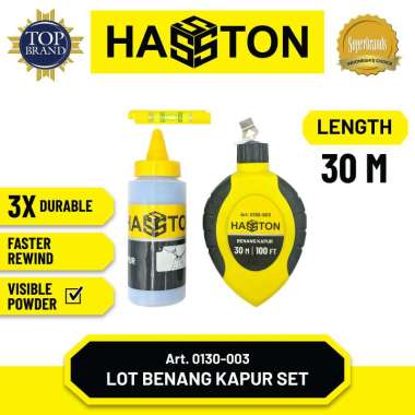 Hasston Sipatan Lot Benang + Powder / Chalk Line Reel Set (0130-003)