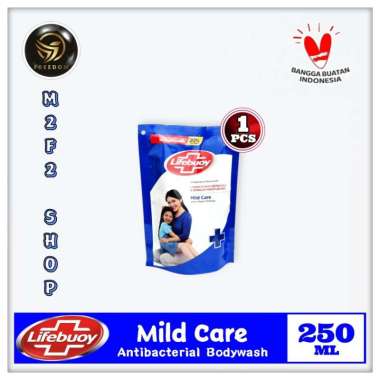 Lifebuoy Body Wash Sabun Cair Mild Care Refill - 250 ml (Kemasan Satuan)