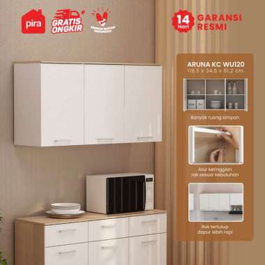 PIRA METROPOLIS OX - ARUNA KC WU120 Rak Dapur / Rak Gantung Dapur / Kitchen Set Atas 3 Pintu ARUNA K