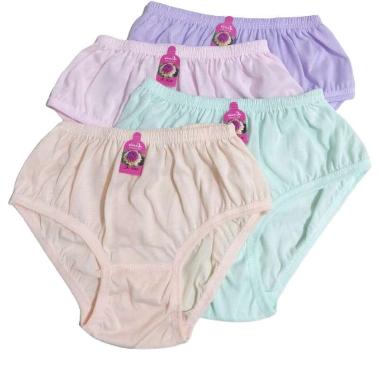Celana Dalam Wanita Katun Motif Bunga Polos Bordir CD Wanita Bumil ECER 4L Bordir