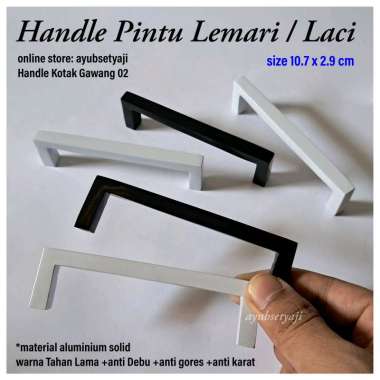 Handle Pintu Lemari Kotak Gawang 02 knob meja Tarikan laci Furniture lemari Kabinet bufet minimalis