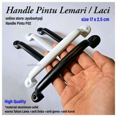 Handle Pintu Lemari P02 Handle Panjang 17cm Gagang pintu lemari Furniture Tarikan laci Kabinet bufet