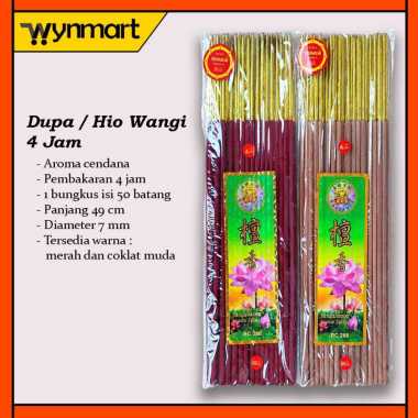 Dupa / Hio besar 4 Jam Aroma Cendana / Sandalwood Coklat