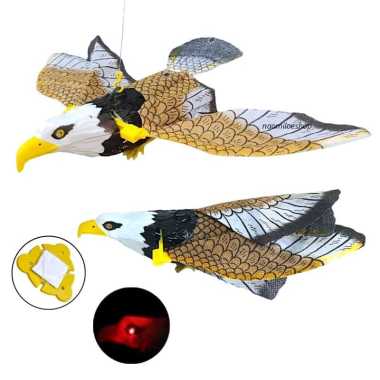 BALD EAGLE Mainan Burung Elang Terbang Elektronik Dengan Lampu LED + Suara Untuk Anak