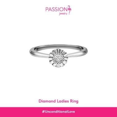 Cincin Berlian Wanita Lotus Passion Jewelry - CWF2256 White Gold
