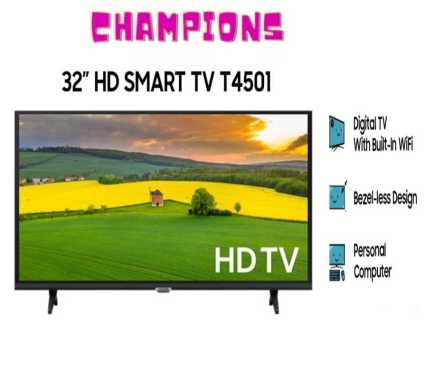 TV LED 32INCH SAMSUNG UA32T4501AKXXD 32T4501 SMART TV HDR PURCOLOR HD TV WIFI Netflix