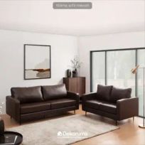 Dekoruma TAKA Sofa Kulit / Sofa Leather / Sofa Ruang TV