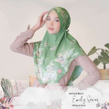 Hijabwanitacantik - Instan Baiti Emily | Hijab Instan | Jilbab Instan Sage