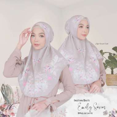 Hijabwanitacantik - Instan Baiti Emily | Hijab Instan | Jilbab Instan Latte