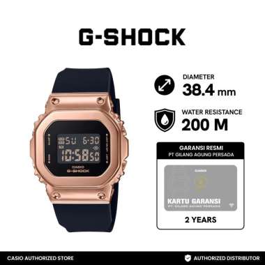 Jam Tangan Wanita Casio G-SHOCK GM-S5600PG-1DR Black Gold