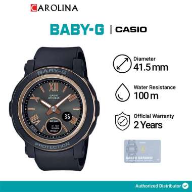 Jam Tangan Wanita Casio BABY-G BGA-290-1A Black Digital Analog Dial Black Resin Band [ Jakarta ]