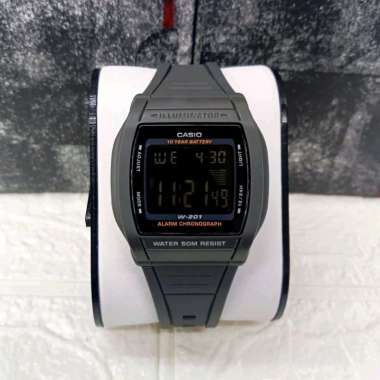 CASIO ORIGINAL - CASIO W-201-1BVDF - JAM TANGAN WANITA JAM PRIA - RESIN CASIO W-201-1B W 201 1B 201
