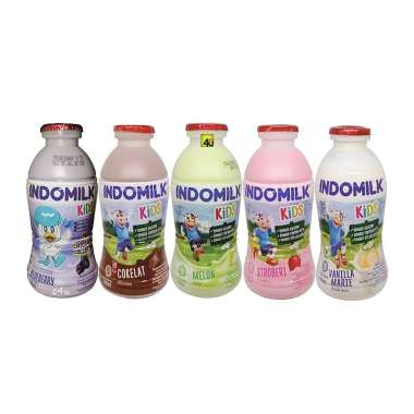 Promo Harga Indomilk Susu Cair Botol Melon 190 ml - Blibli