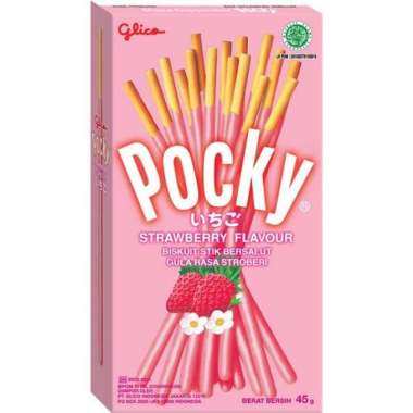 Promo Harga Glico Pocky Stick Strawberry Flavour 45 gr - Blibli