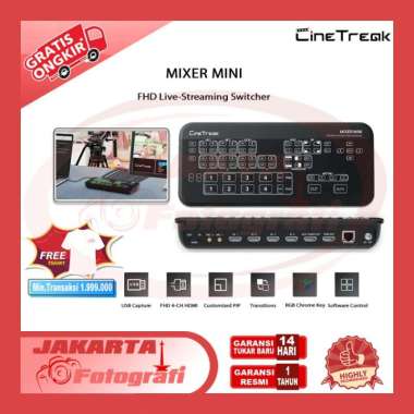 Cinetreak Mixer Mini HDMI FHD Live Video Streaming Switcher Resmi