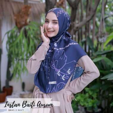 Hijabwanitacantik - Instan Baiti Aurum | Hijab Instan | Jilbab Instan Navy