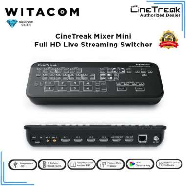 WITACOM - CineTreak Mixer Mini Live Video Streaming Switcher - Original