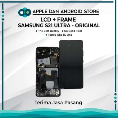 LCD + FRAME SAMSUNG S21 ULTRA SM-998 ORIGINAL OLED + FRAME BLACK