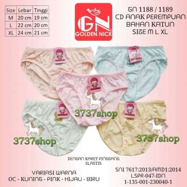 GOLDEN NICK 1188 / 1189 - CD CELANA DALAM ANAK PEREMPUAN M